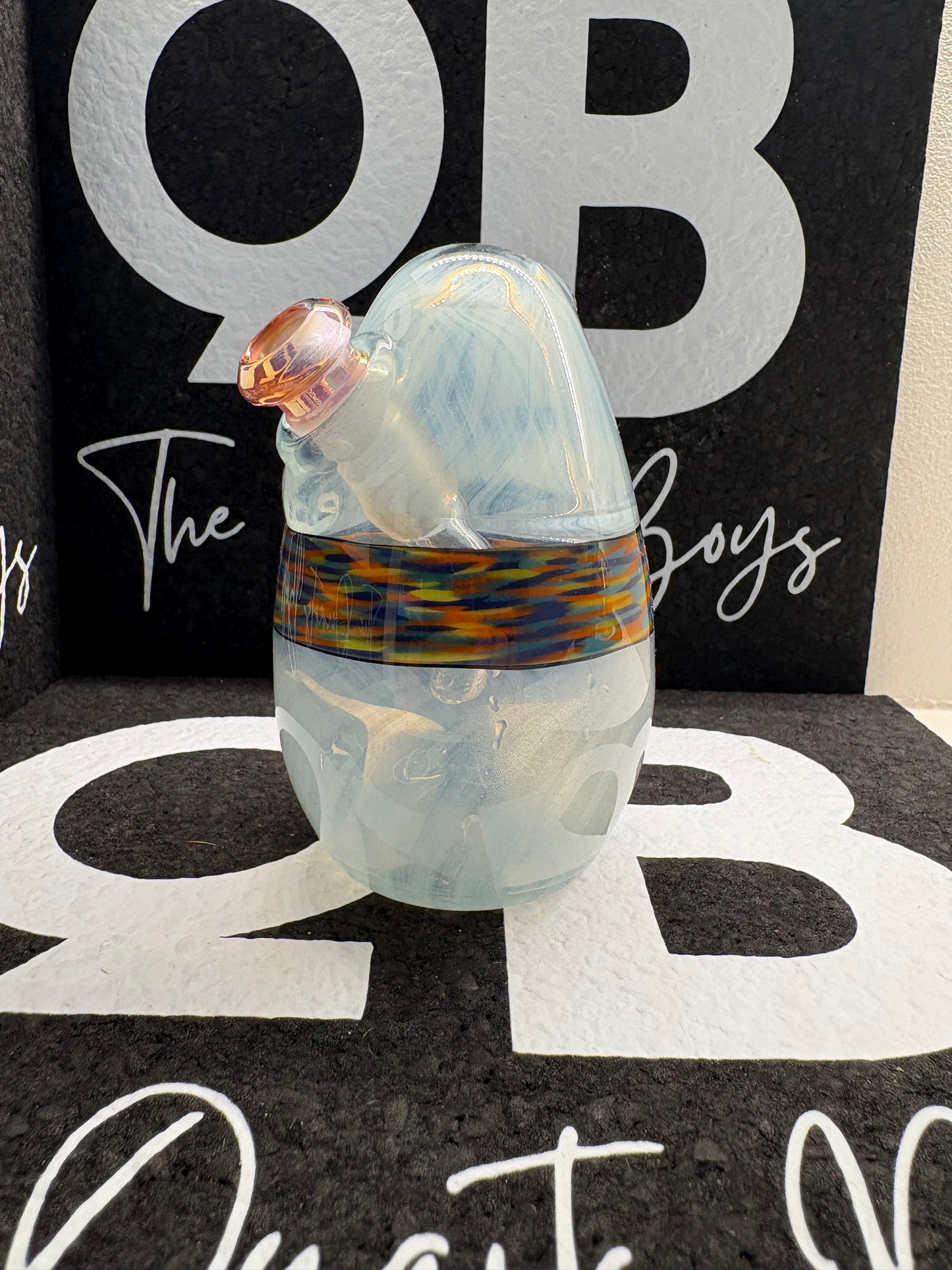 “Swegg” Light Blue with Multicolour Band