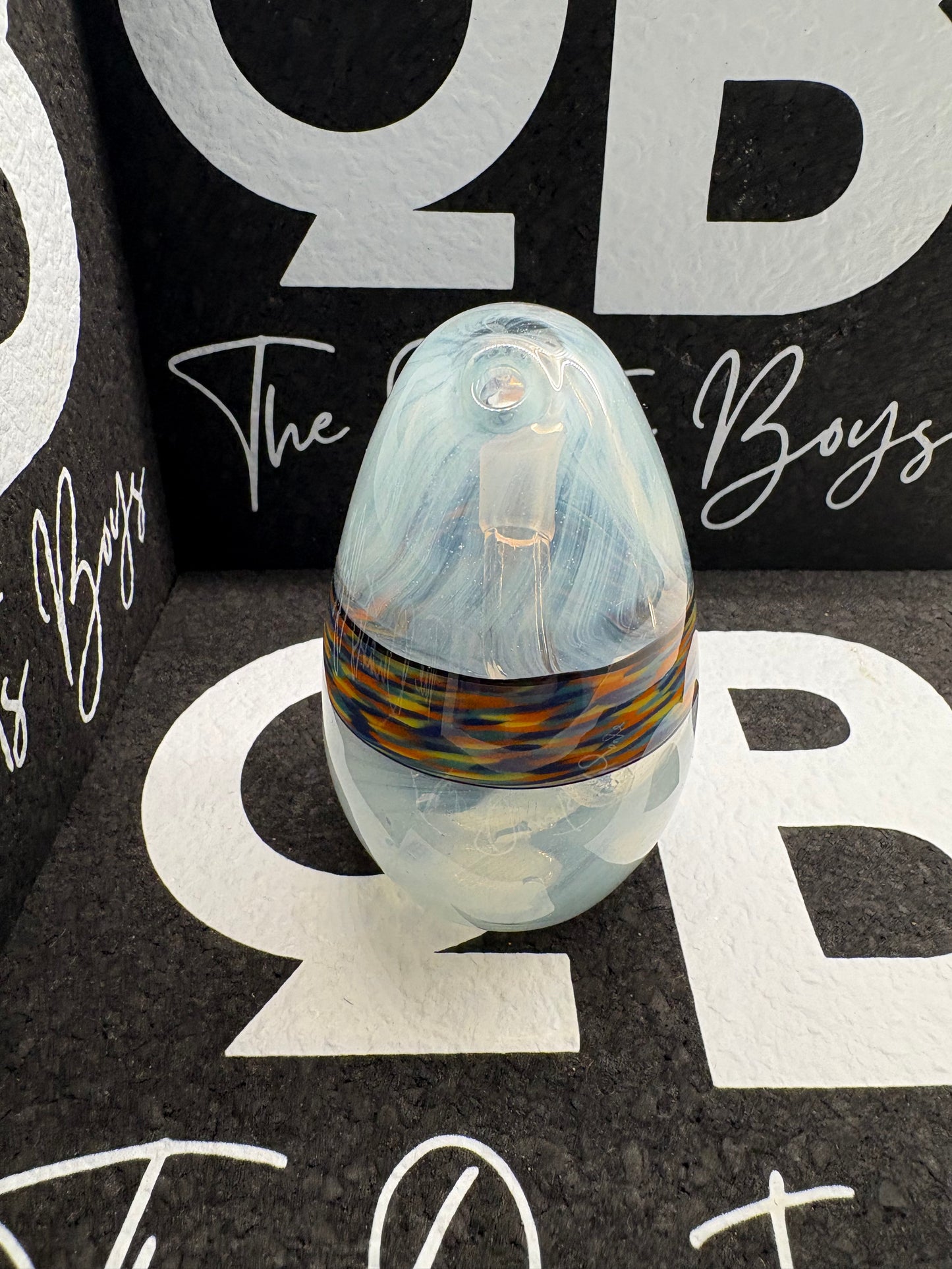 “Swegg” Light Blue with Multicolour Band
