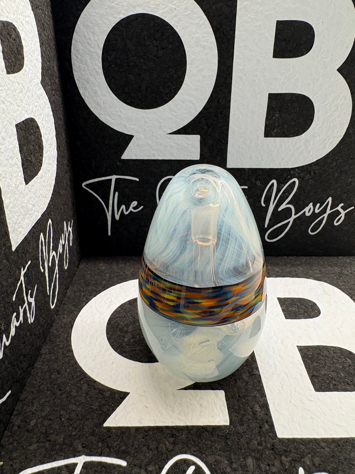 “Swegg” Light Blue with Multicolour Band
