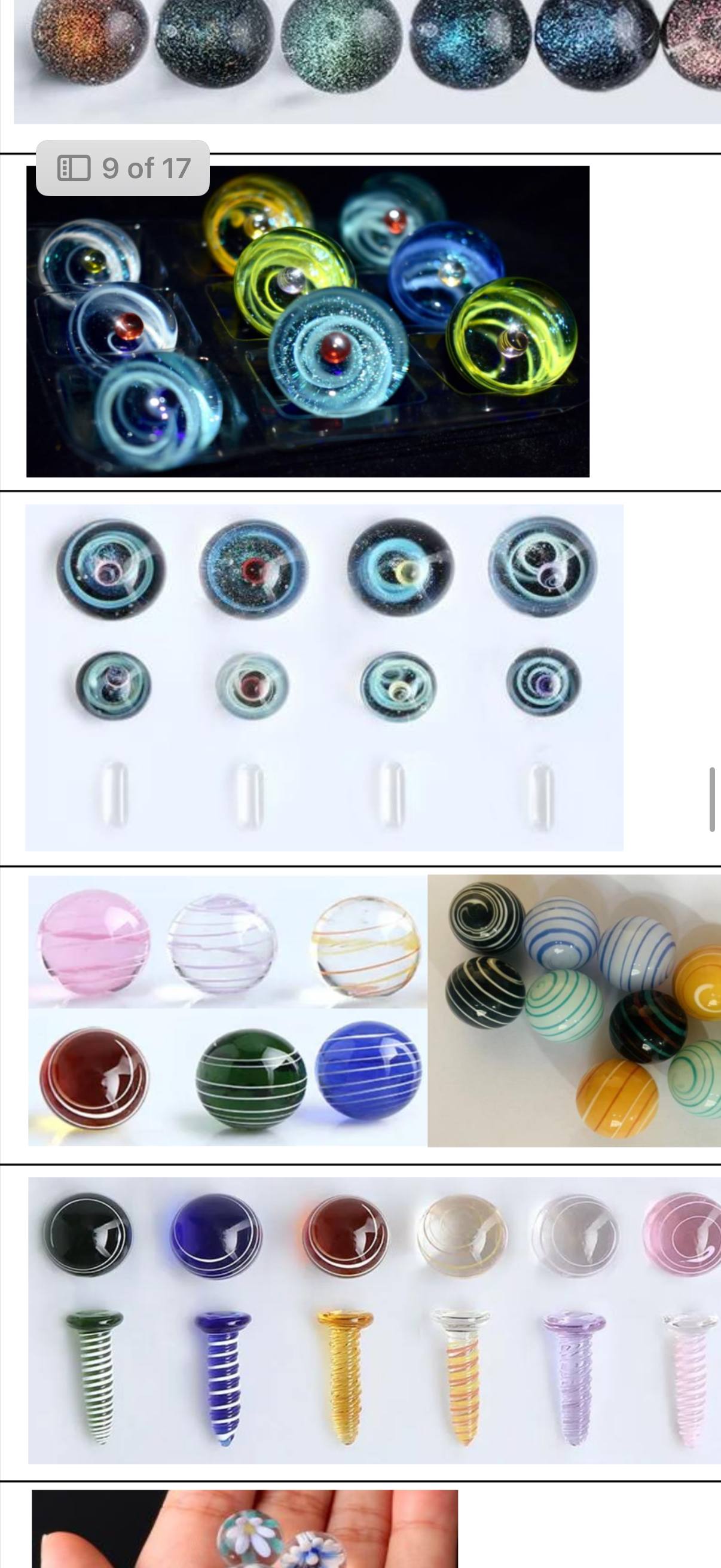 Inserts, Pearls & Marbles