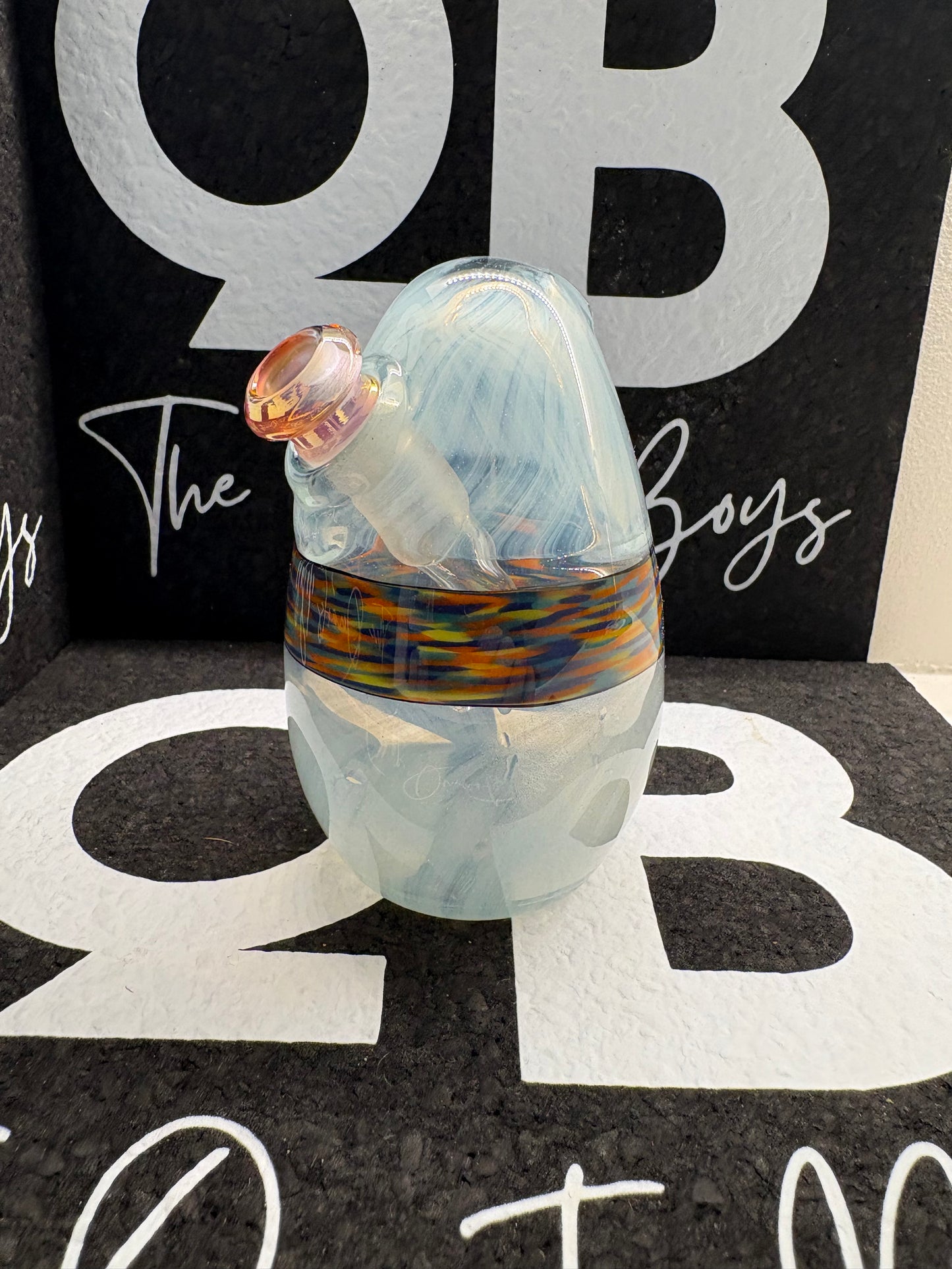 “Swegg” Light Blue with Multicolour Band