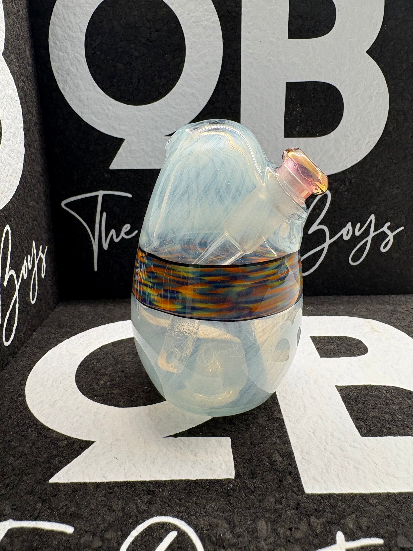 “Swegg” Light Blue with Multicolour Band